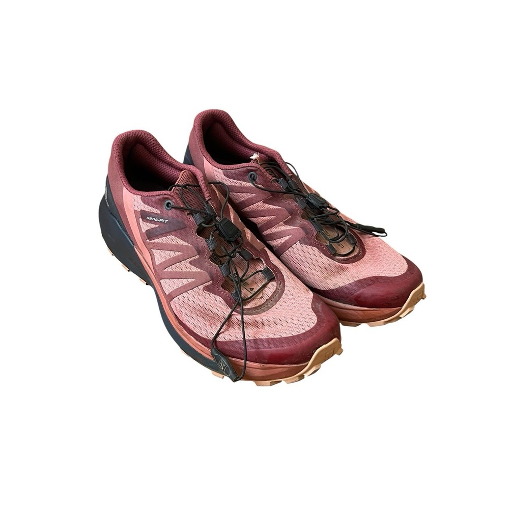 Salomon Sense Ride 5 Shoes Womens Size 8.5 Pink Trail Running Sneakers Contagrip - Picture 2 of 7